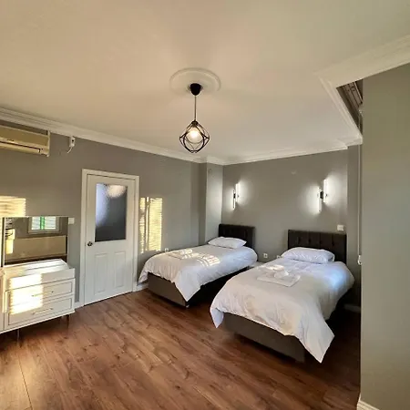 Yesil Panjurlu Bahceli Villa