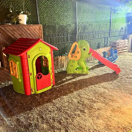 Yesil Panjurlu Bahceli Villa *